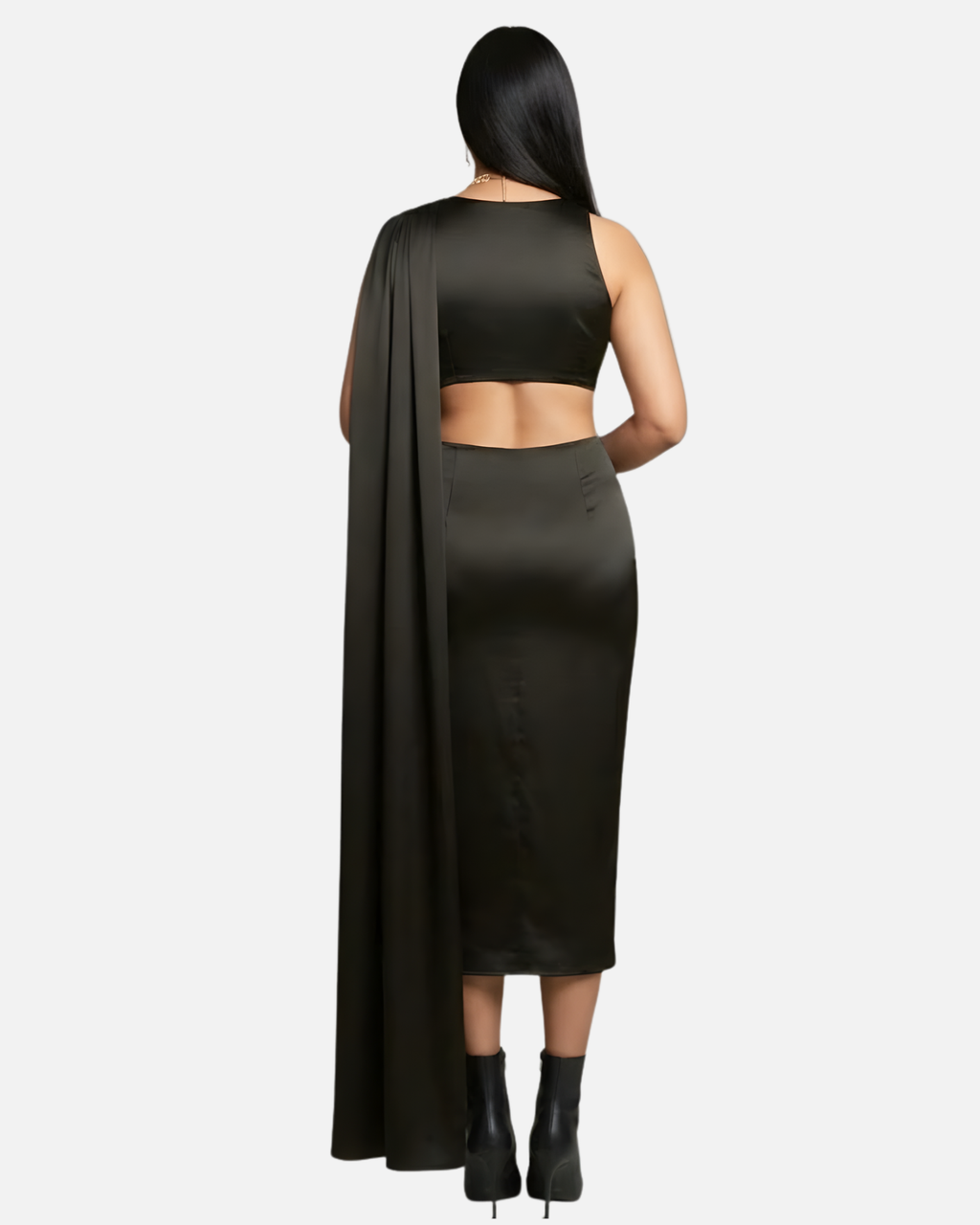 Melfiloz Cutout Bodycon Saree