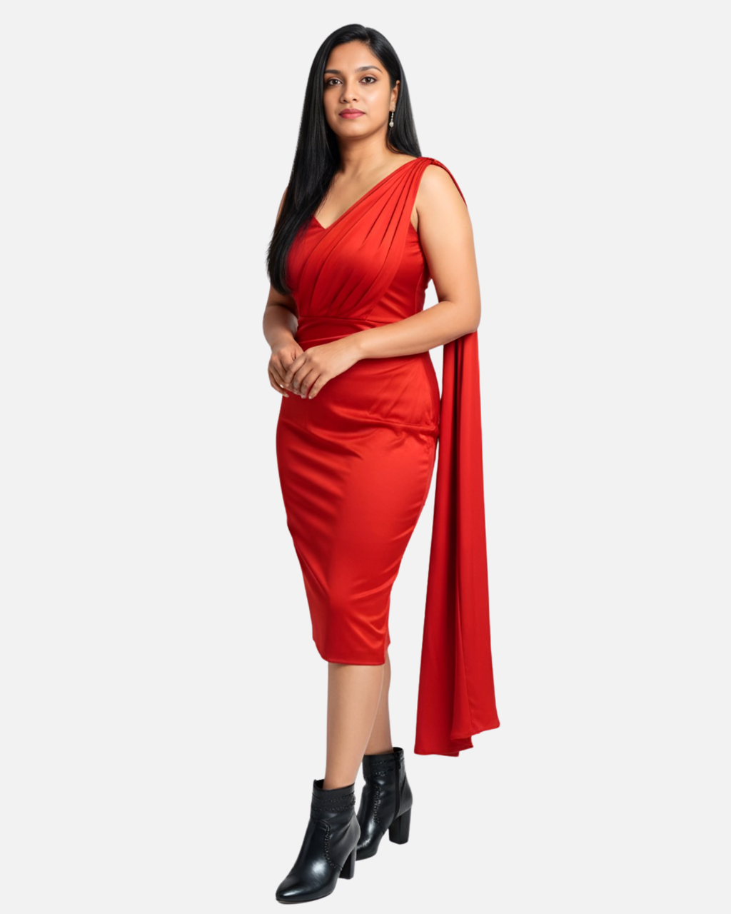Melifloz Satin Bodycon Saree
