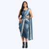 Picture of Melifloz Cut Out Bodycon Denim Saree